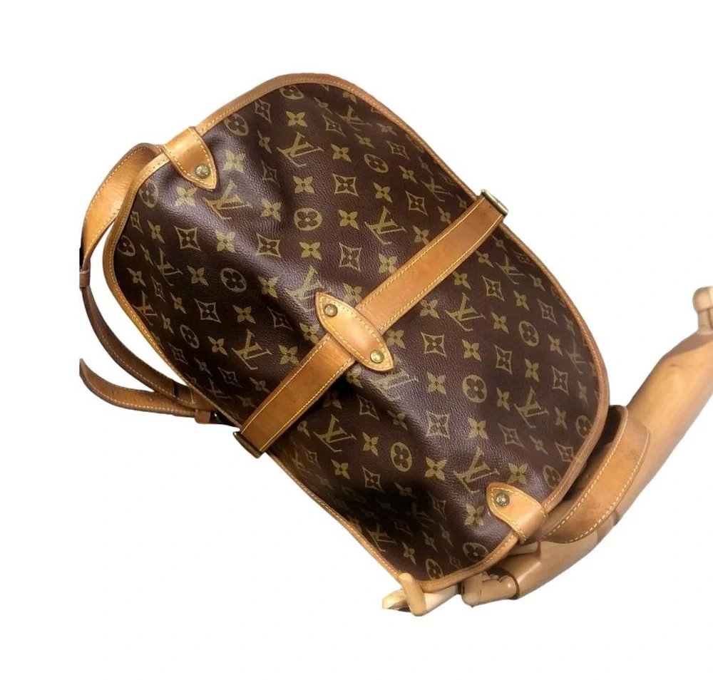 LOUIS VUITTON Saumur 35 Double Sided LV Messenger Shoulder Bag LV DUST BAG